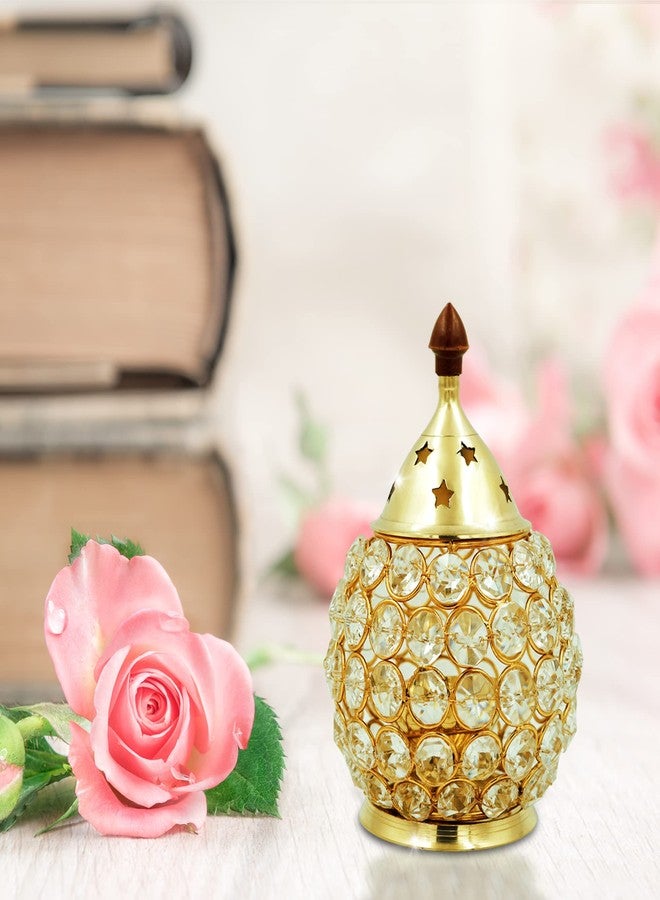 شوبكارت Shubhkart Nitya Brass Crystal Akhand Jyot Matki Diya - 288 جم - Image 2